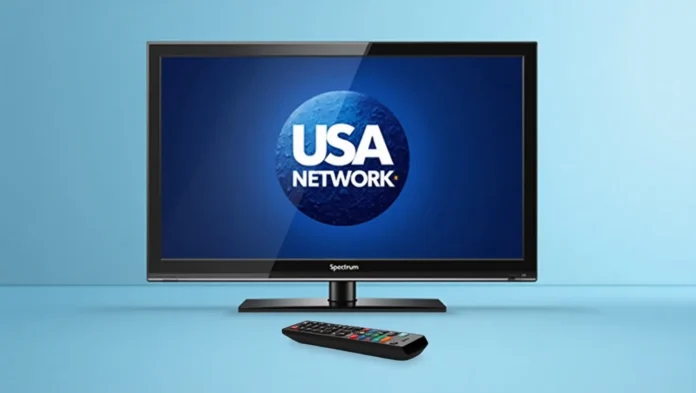 USA Network on Spectrum thumbnail with TV and logo