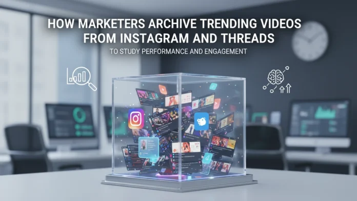 How Marketers Archive Trending Videos From Instagram and Threads to Study Performance and Engagement