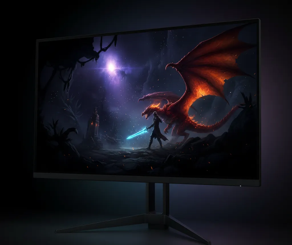 Samsung Odyssey OLED G8 monitor with vibrant HDR content