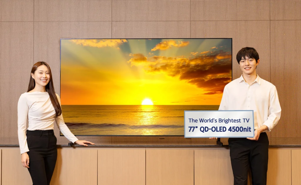 Samsung's 2026 QD-OLED TVs Set to Reach 4500 Nits Brightness