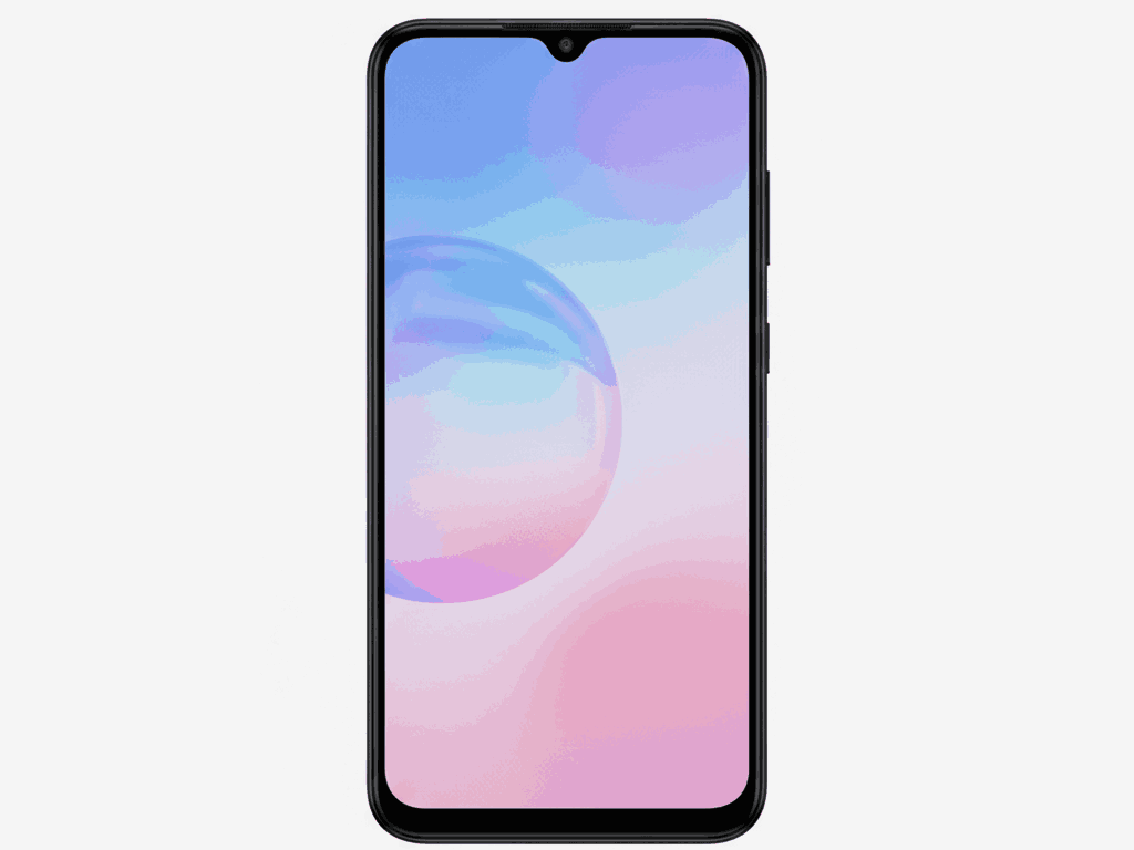 Samsung Galaxy A07 5G front display with waterdrop notch