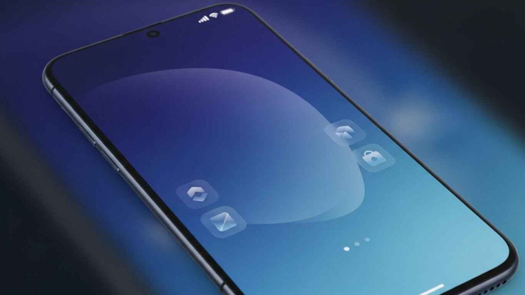 Vivo V40 with OriginOS 6 Android 16 update on screen