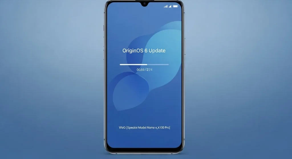 Screenshot of OriginOS 6 update on Vivo V40e