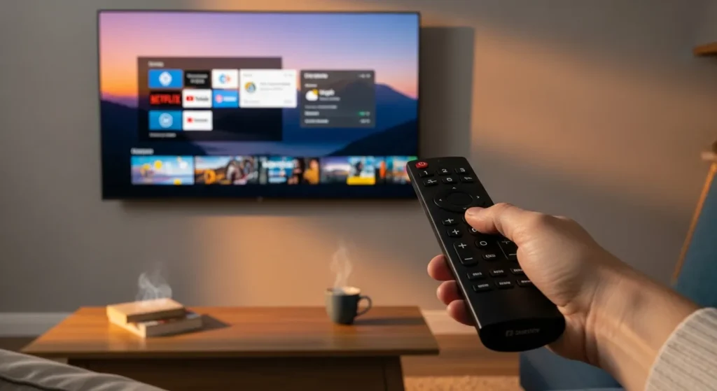 Multiple TV remotes arranged on a gray surface representing different TV brands compatible with Spectrum remote codes