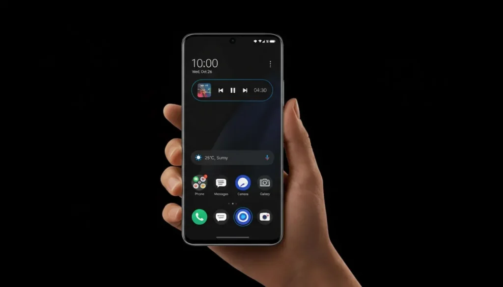 HyperOS 3.1 Super Island feature on Xiaomi smartphone
