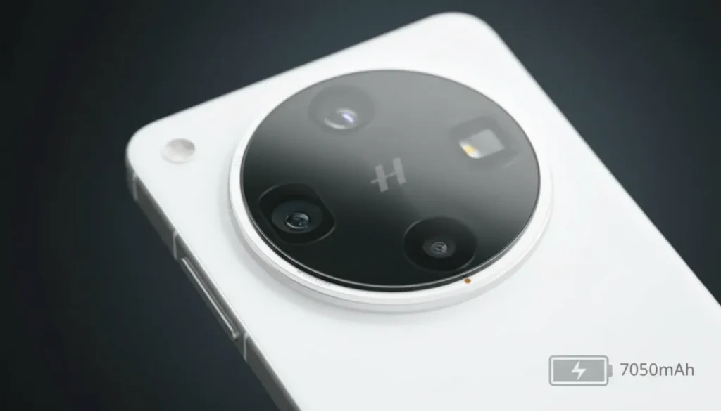 Oppo Find X9 Ultra smartphone rear with battery capacity indication