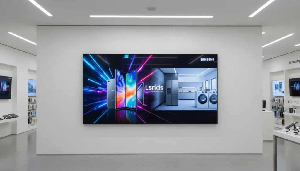 130-inch Samsung Micro RGB digital signage for business use