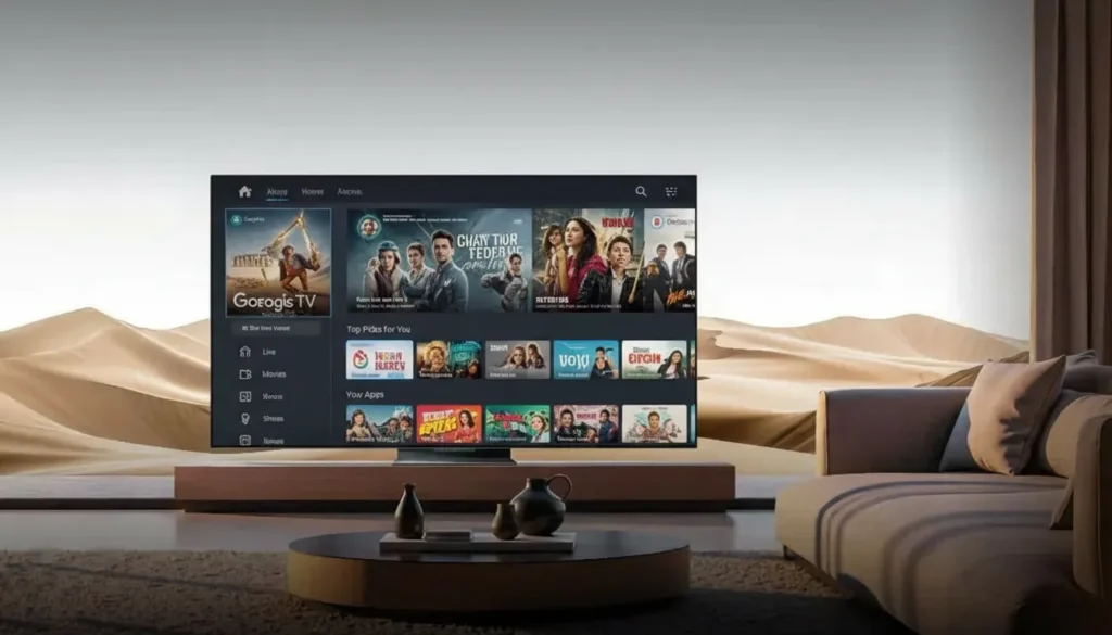 TCL Google TV on Android 14 update screen