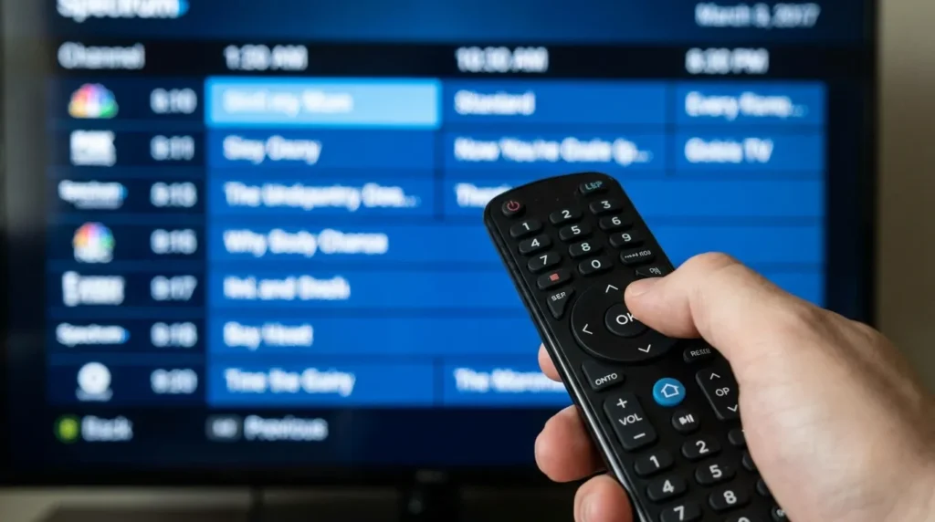 Using Spectrum remote to find Food Network channel